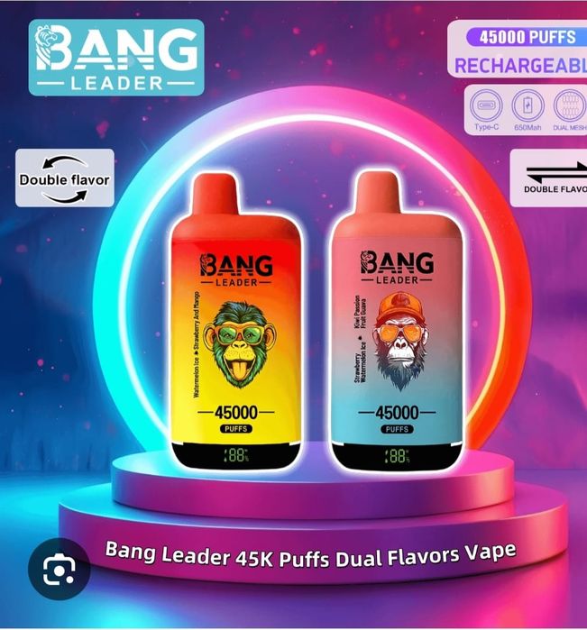 OFERTA 2 x Bang Leader 45000 Pufuri 2 Arome Reîncărcabil