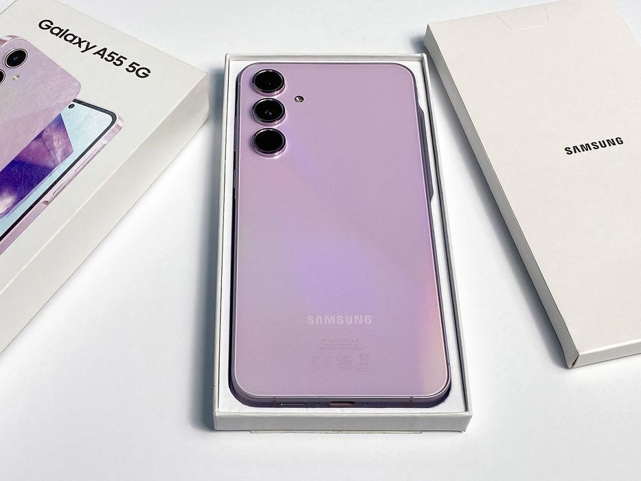 Смартфон Samsung Galaxy A55, 8GB, 256GB, 5G, Awesome Lilac