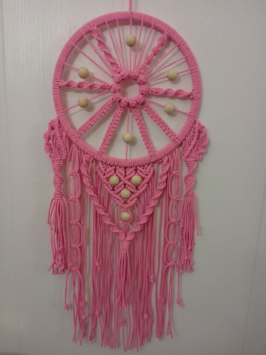 Панно- ловец снов.Техника макраме.