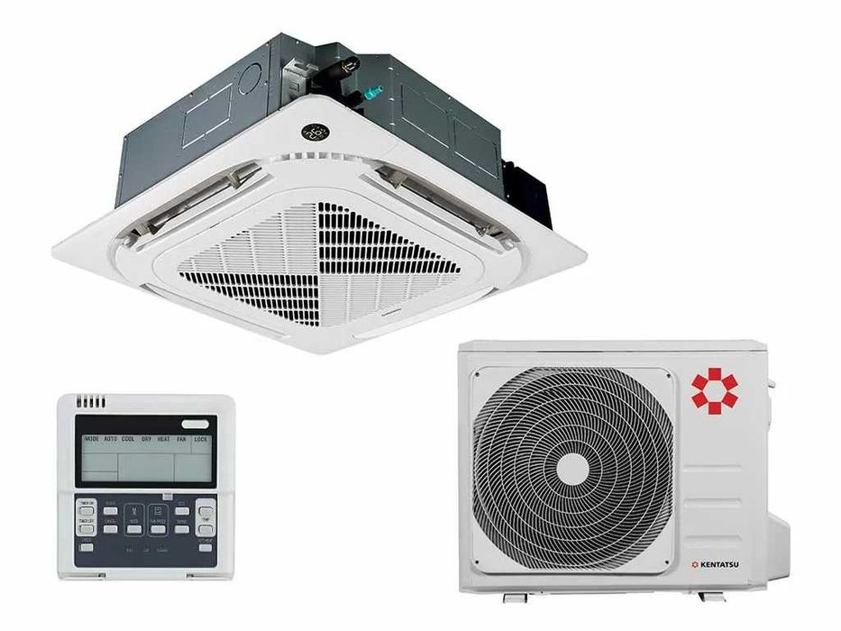 Потолочный кассетный кондиционер 24 Kentatsu завод Midea (инверторный)