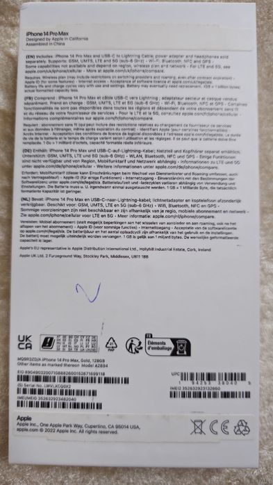 Iphone 14 pro max 128 gb