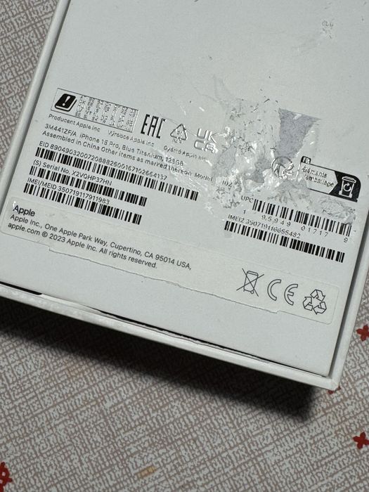 iPhone 15 Pro 128GB Blue Titanium