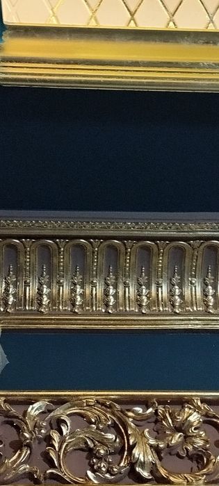 Тилла сусал поталь ёпиштириш тяга турлаш, позолото золочение лепнин