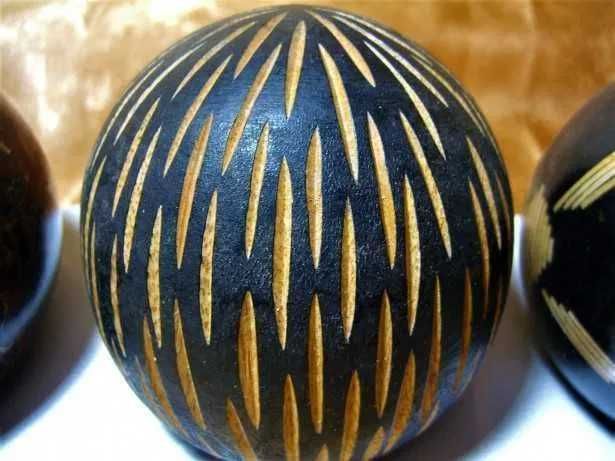 Decor scultura lemn, portelan, Mid Century Modern, Art Deco, vintage