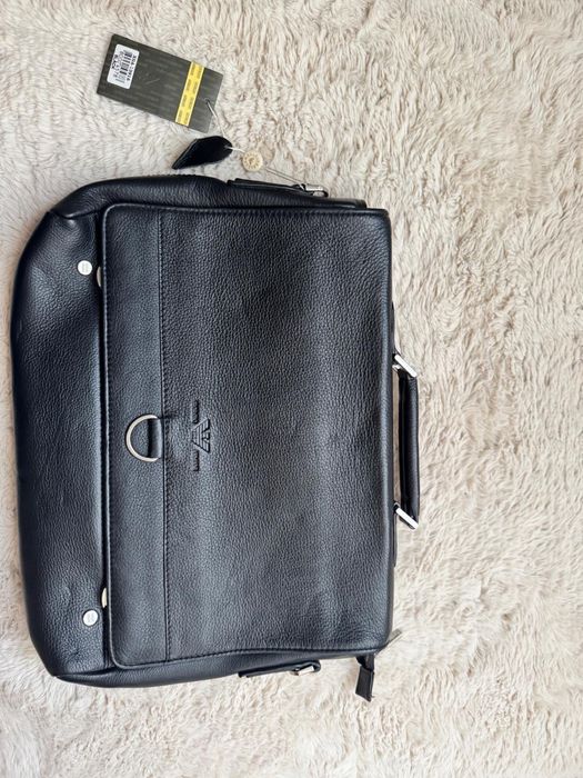 Geanta laptop piele Armani