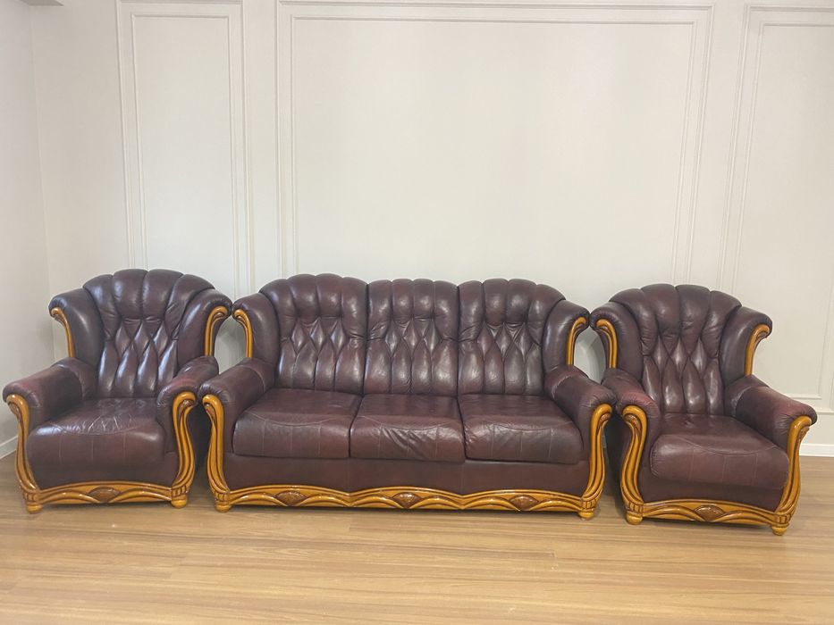 Диван натуральная кожа