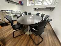 Masa consiliu de birou cu 8 scaune