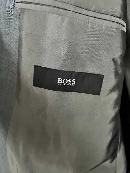 Мъжки Костюм Hugo Boss Вълна Сив Размер 54 EUR 3 копчета 05287910
