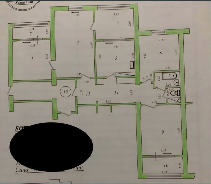 4 комнатная Куйлюк центр| Яшнабадский район