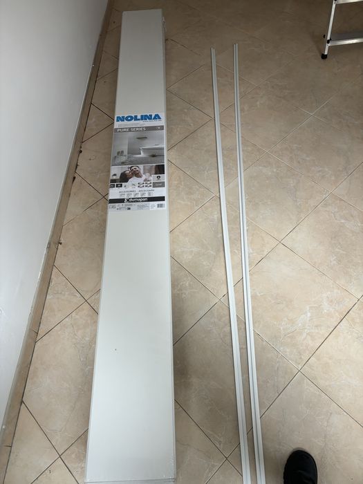 ПВЦ Ламперия за стена бял гланц