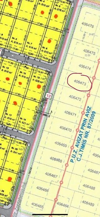 Teren intravilan 756mp, in cartier nou-Mosnita Noua-Utilitati in curs.