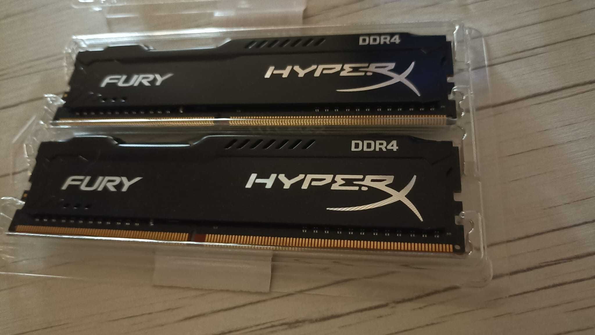 KIT MEMORIE HyperX Fury Black  RAM 8GB (2x 4GB) DDR4 2400MHz CL15