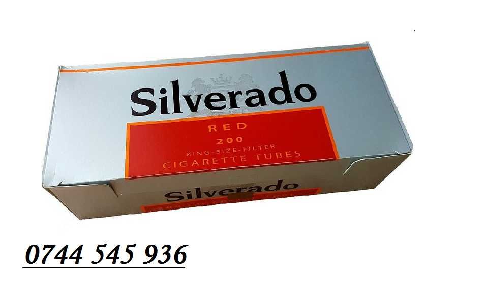 Tuburi tigari, filtre pentru tigari Silverado Rosu