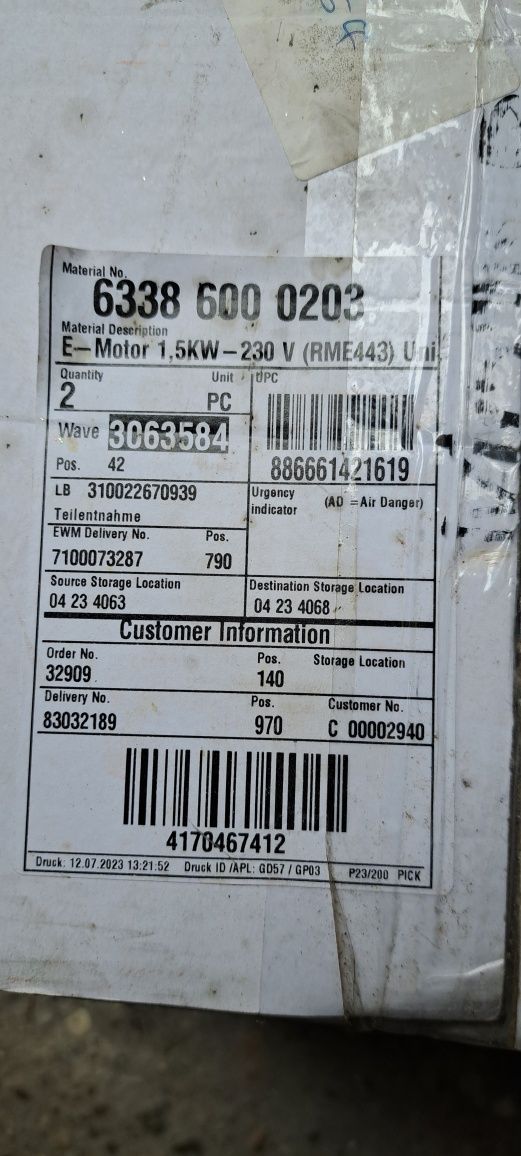 Motor electric RME 443