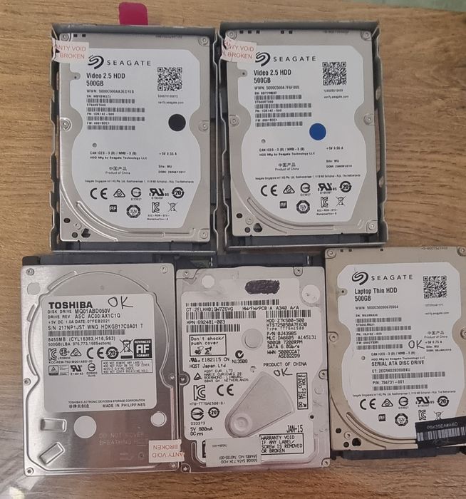 Хард диск 500 GB различни марки