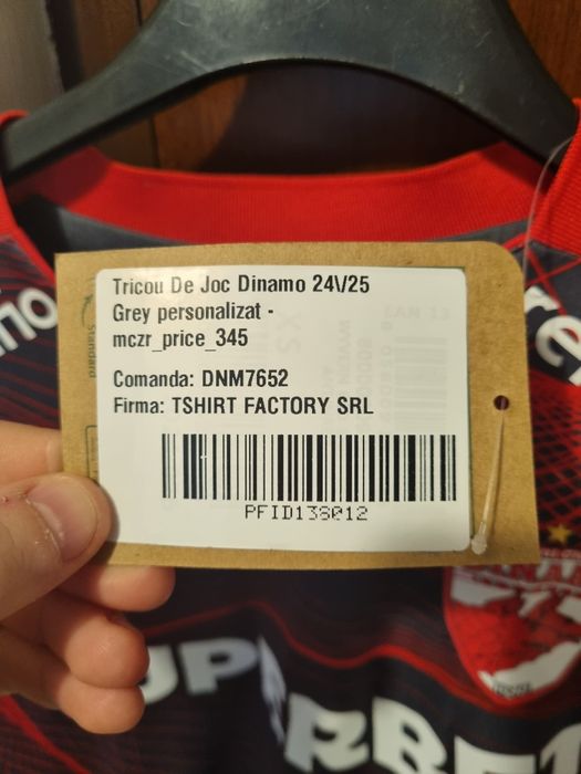 Kit official Dinamo 24/25 XS  PERSONALIZAT