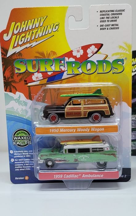 Machetă Woody si Cadillac 1/64 Johnny Lightning