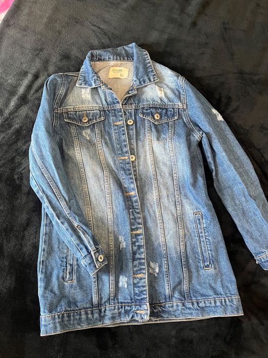 Дълго дънково яке