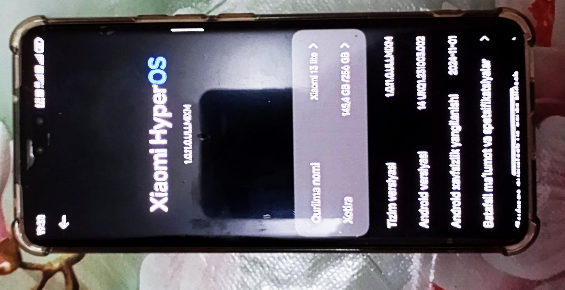 Redmi 13 lite 1oy garantiya beraman dakument karopka bor