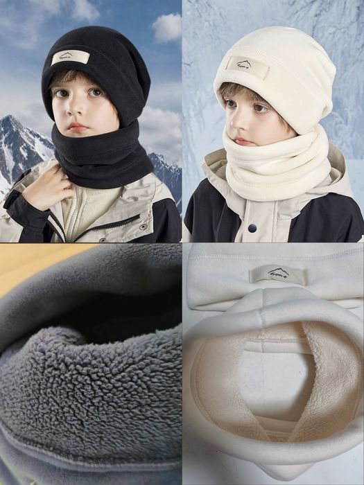 Зимние шапки + снуд комплект 5-14 лет