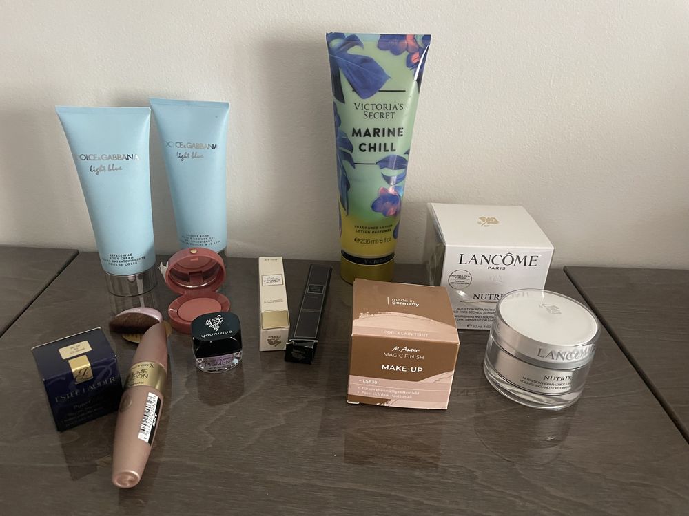 Victoria’s secret парфюм;Decleor,автобронзант,мус St.Moriz; Lancome
