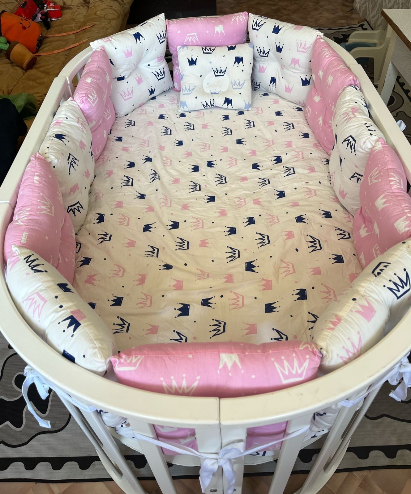 Детская кроватка новорожденных, для девочки