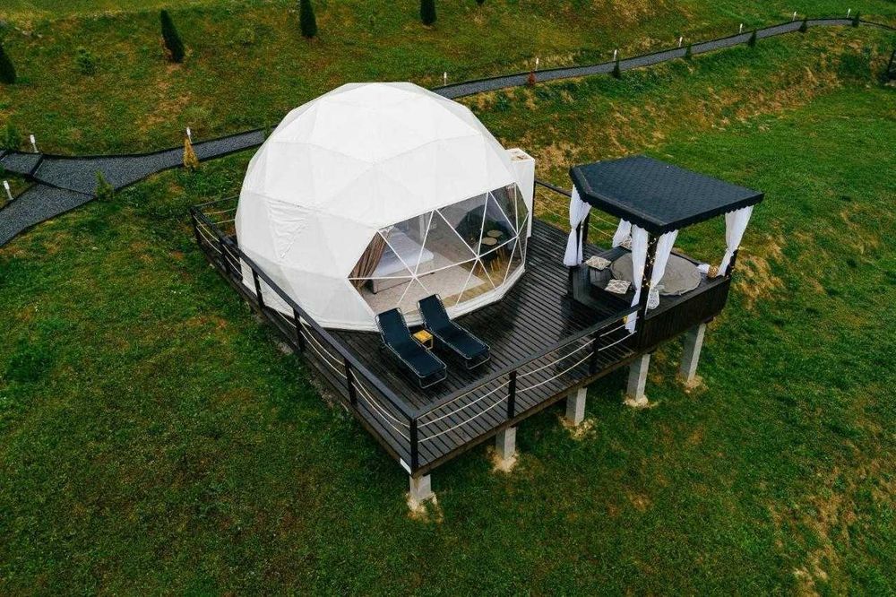 Cort glamping de lux 38.5m2 complet NOU/ oferta /promotie /casa mobila