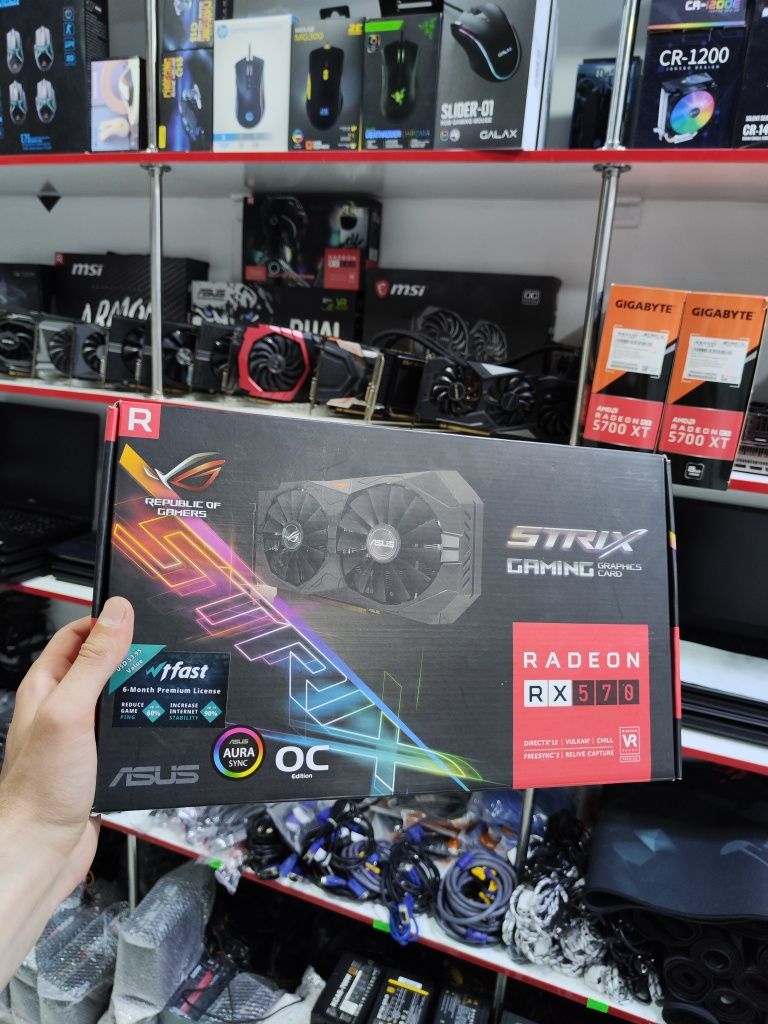 RX 570 4g 256bit Asus ROG Strix зор ишлиди