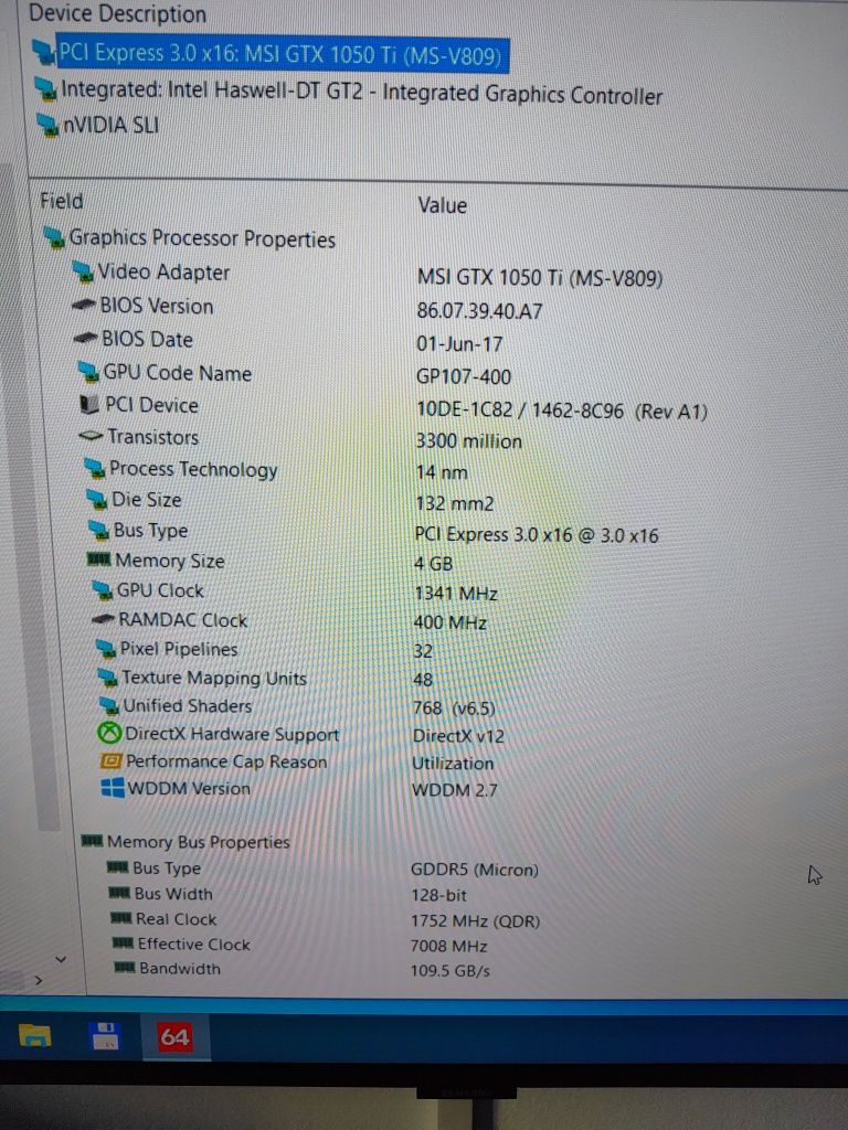 Unitate PC (i5 4590, 16GB RAM, GTX 1050ti, SSD 128GB, HDD 1000GB)