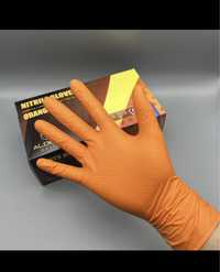 Ръкавици-Индустриални много здрави!Оранжеви.Автосервиз,Медицински!