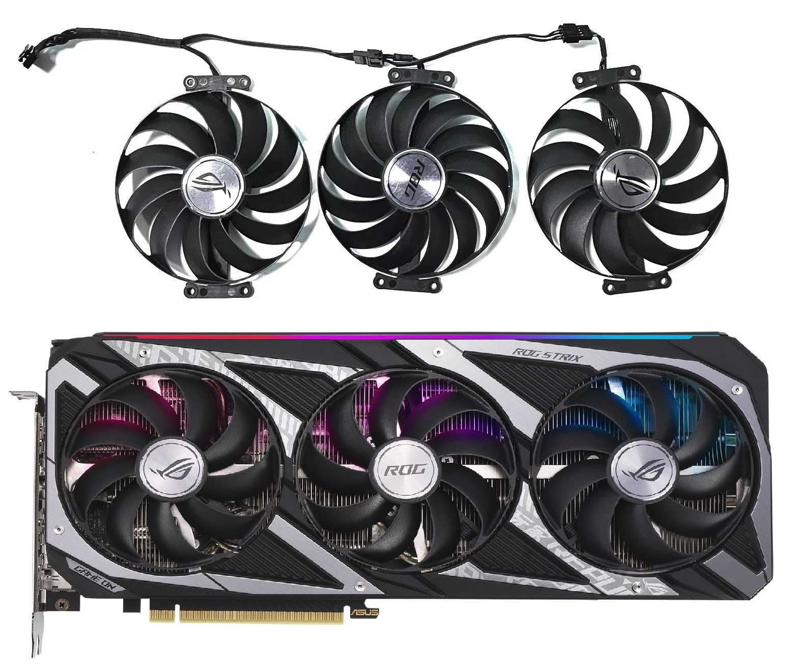 Вентилатор за видео карта ASUS RTX 3060 3070, 3080 Ti 3090 RX 6700 XT