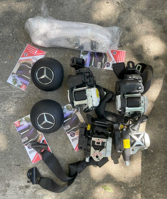 Mercedes Benz S w223 airbag volan piele set centuri de siguranta