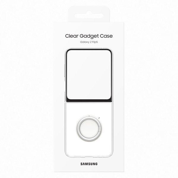 Оригинален калъф с поставка за Samsung Z Flip 5 Clear Gadget Case