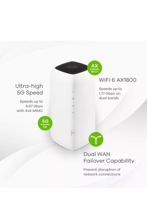 Router Zyxel NR5103EV2, 5G, Liber de retea