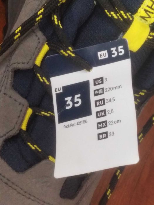 Детски туристически водоустойчиви обувки 35 размер