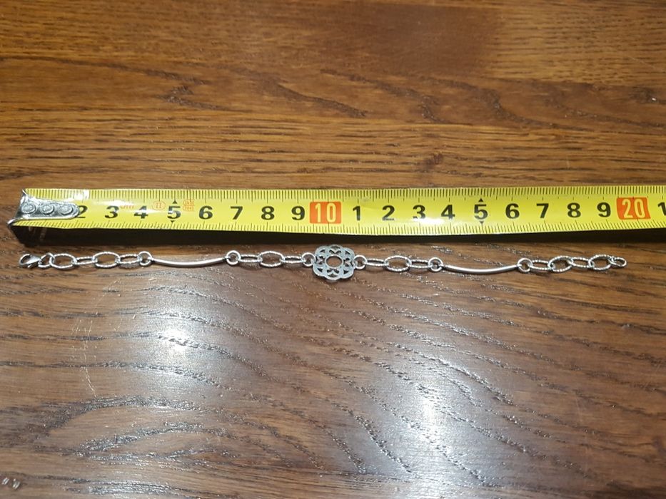 Bratara de dama argint 925 finuta,trifoi,floare deosebita