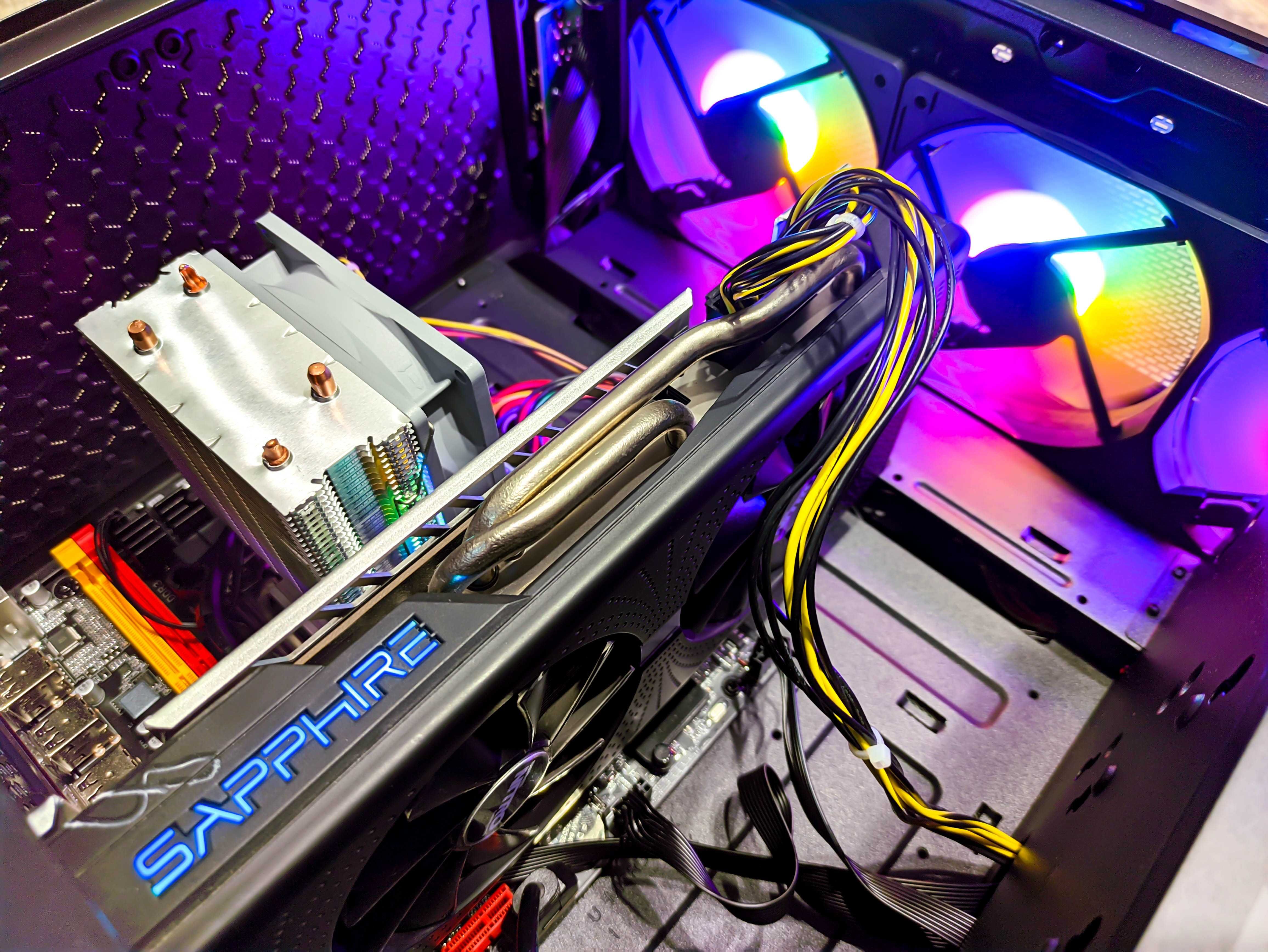 8GB NITRO RX 580 / 16GB RAM / OCTA CORE / Геймърски Компютър Гаранция