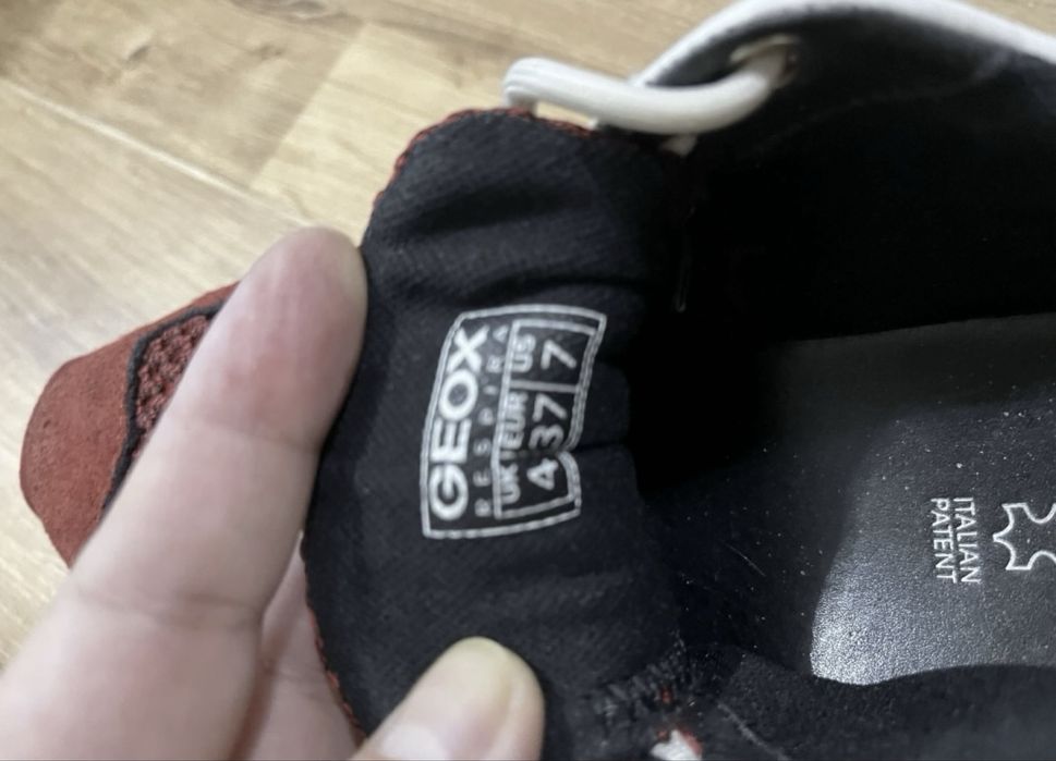 Pantofi sport piele rosu 37