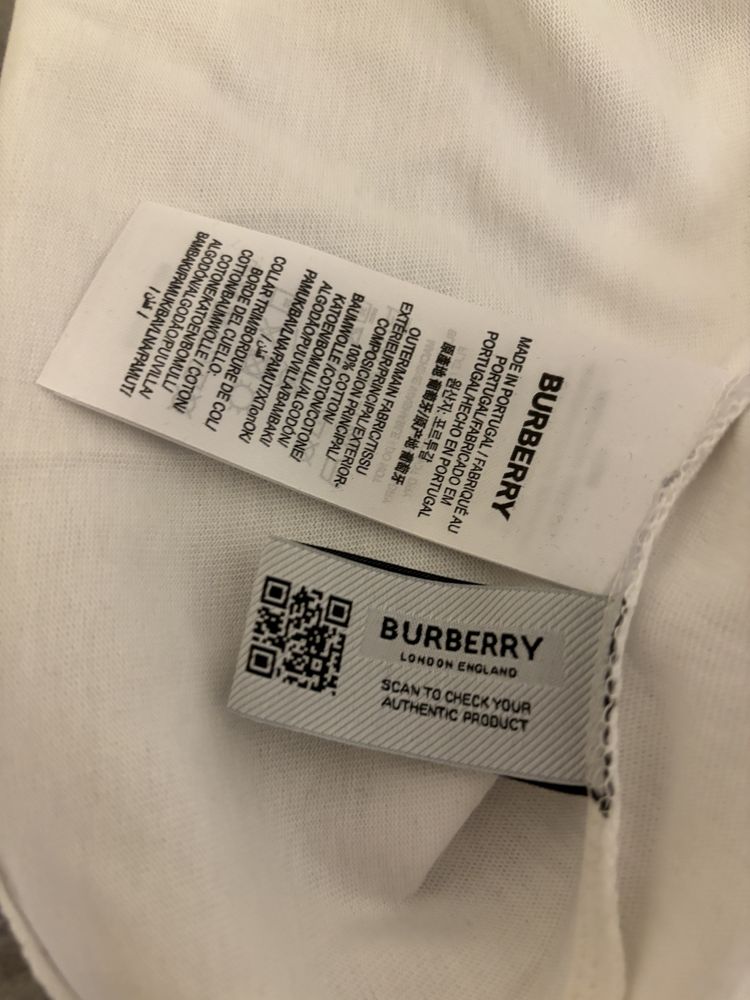 Tricou Burberry alb