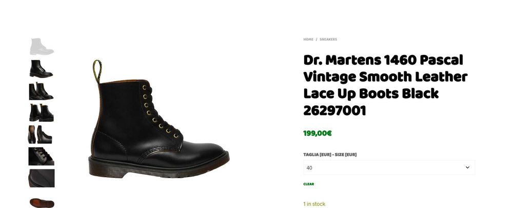Dr. Martens 1460 Pascal Vintage  40eu