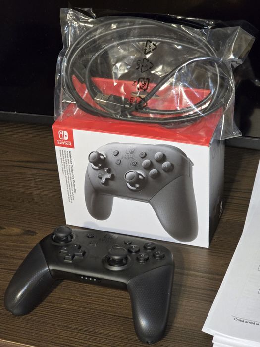 Nintendo Switch OLED full box + plus multe accesorii