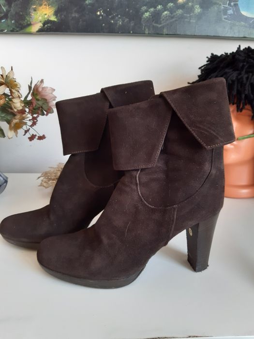 Боти, естествен велур