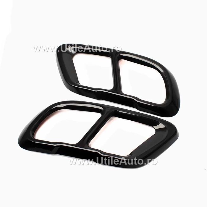 Ornament Metalic Toba Esapament Negru Glossy Bmw G05 G06 G07 split