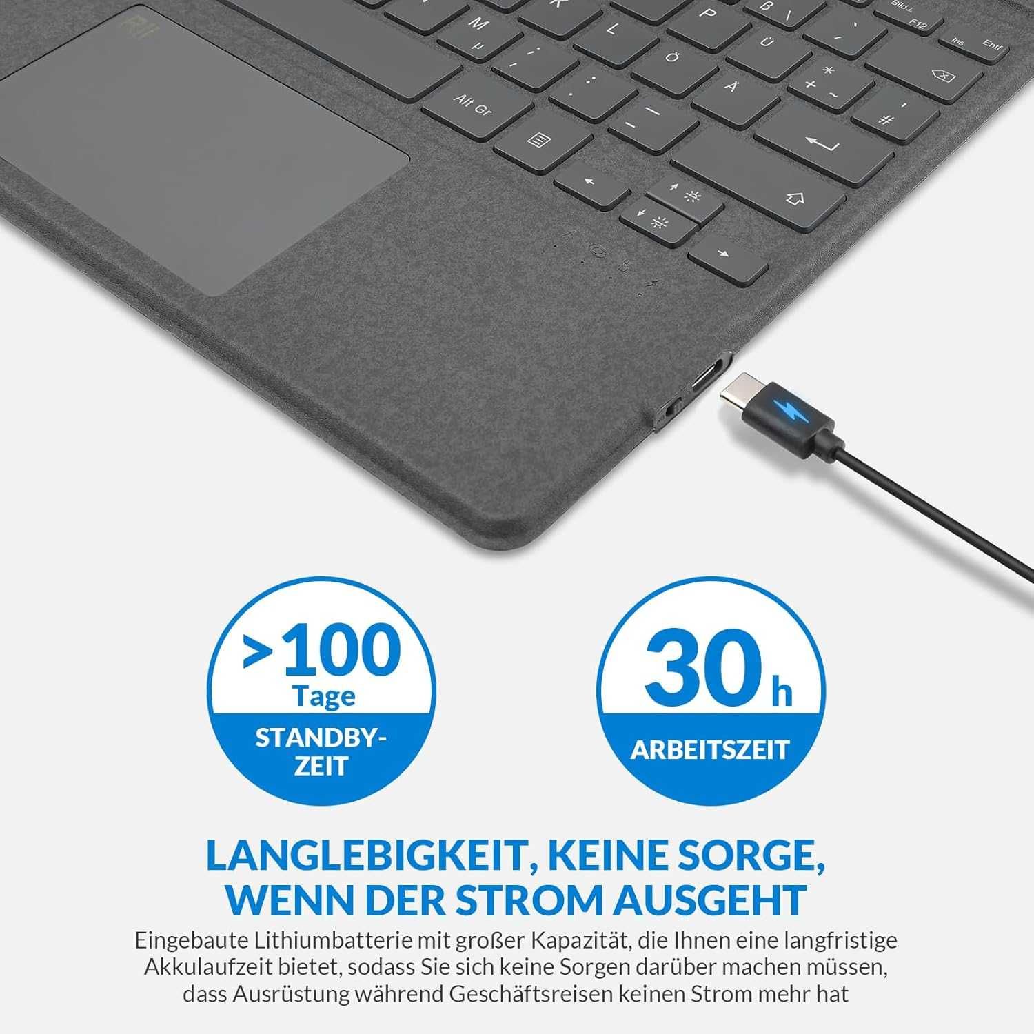Tastatură Bluetooth cu touchpad Microsoft Surface Pro 9/8/X - QWERTZ
