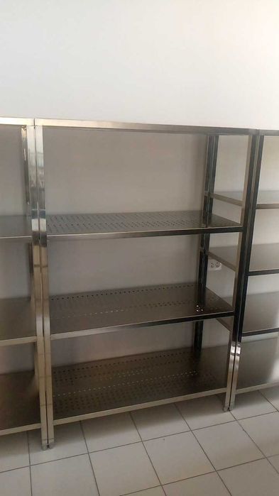 Stellaj nerjaveyka oshxona /Стеллаж из нержавейки 4х полочный