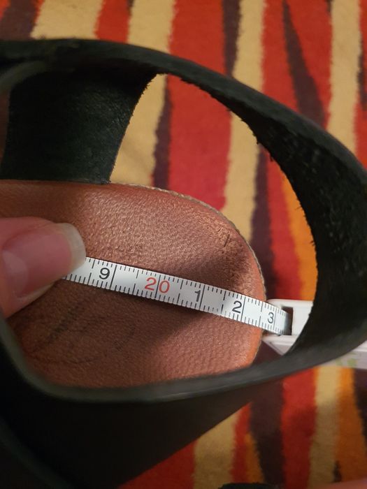 Sandale negre piele naturala 35 talpa ortopedica, ca noi