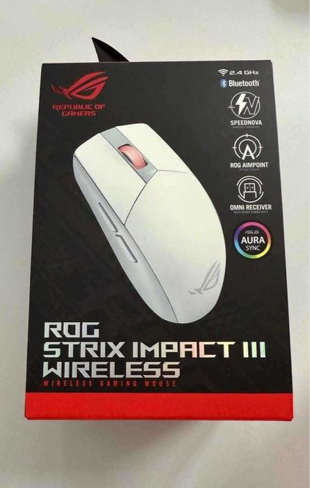 Mouse Gaming Wireless ASUS ROG Strix Impact III 36000 dpi nou sigilat