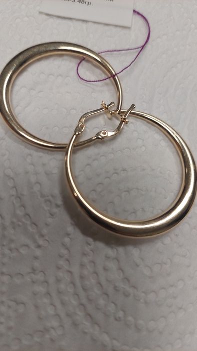 Златни Обеци 3,48 гр. 14 к Нови