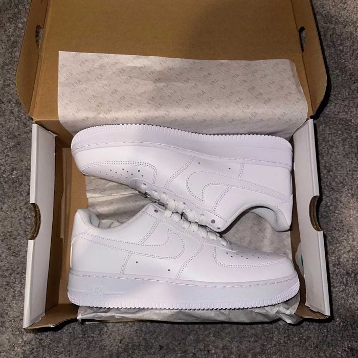 Adidasi Nike Air Force 1 Triple White Low - Best Quality