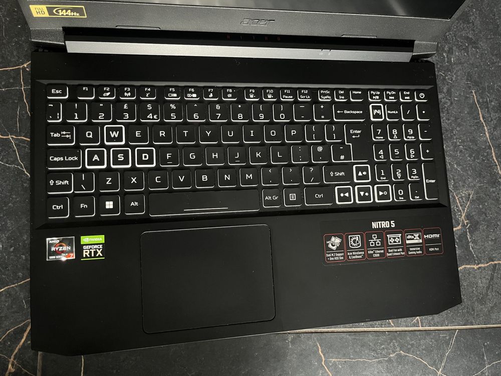 Лаптоп Acer Nitro 5 Rtx 3060 Ryzen 7 5800h 16gb Ram